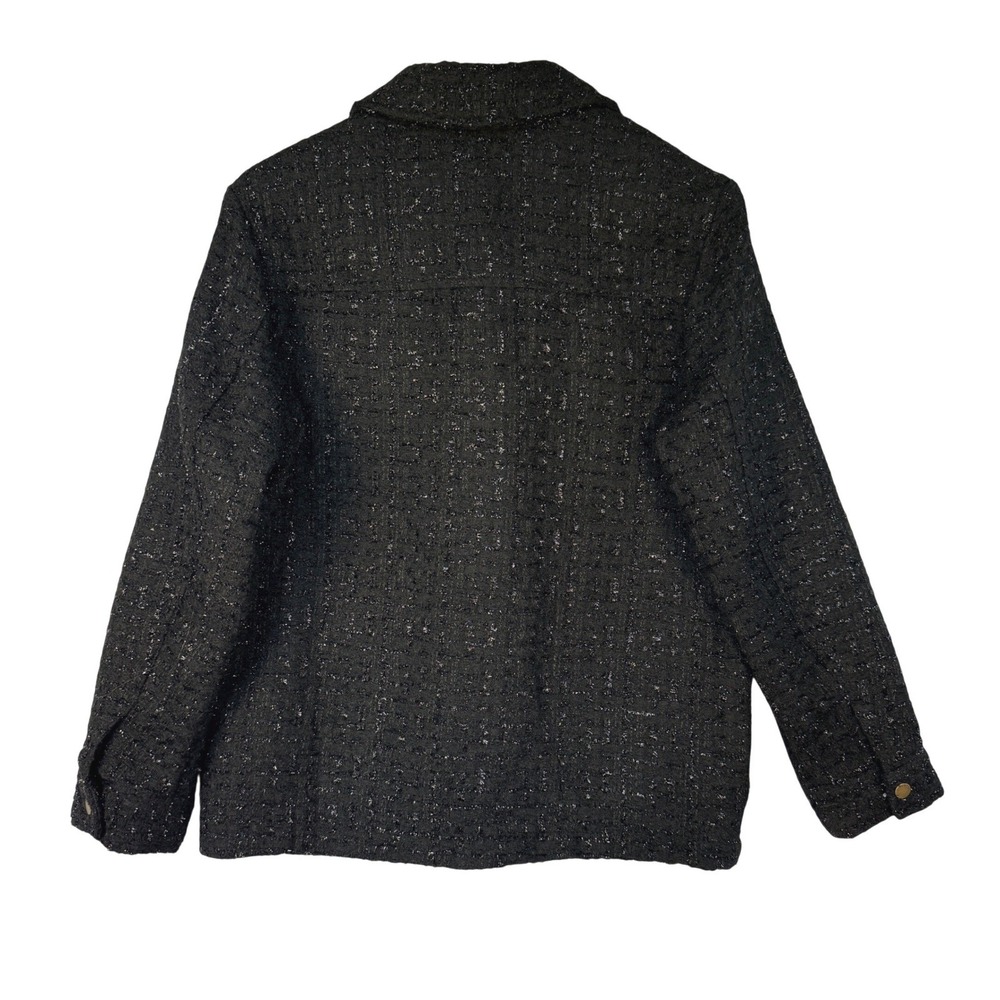 Ariat Jewel Tweed Jacket Black Metallic Western Shacket Western Chic Small - Picture 5 of 9